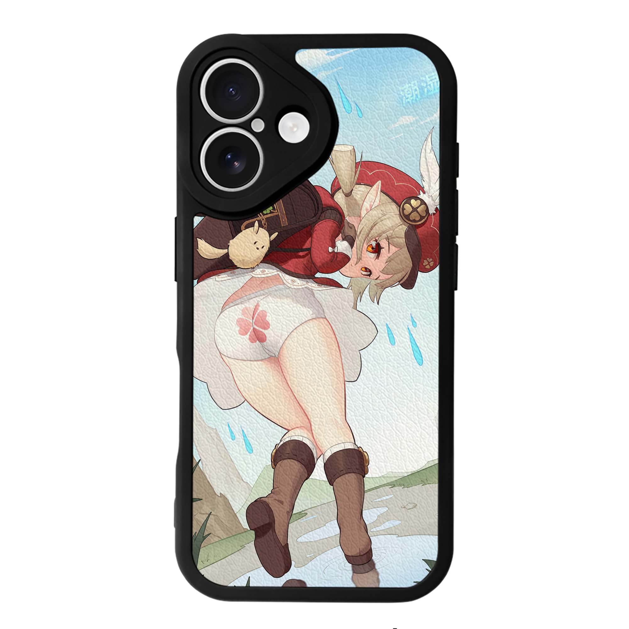 げんし神 genshin 【iPhone 16シリーズ対応】シリコンスマホケース（レザー調） 材質：シリコン
